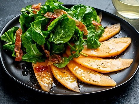 Cantaloupe Prosciutto Salad